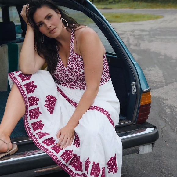 Anthropologie Manuela Embroidered Maxi Dress - Picture 1 of 16